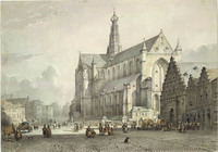 AA 073
          <br/>
          De Grote markt te Haarlem
          <br/>
          <em>Karsen, Kasparus (1810-1896)</em>
